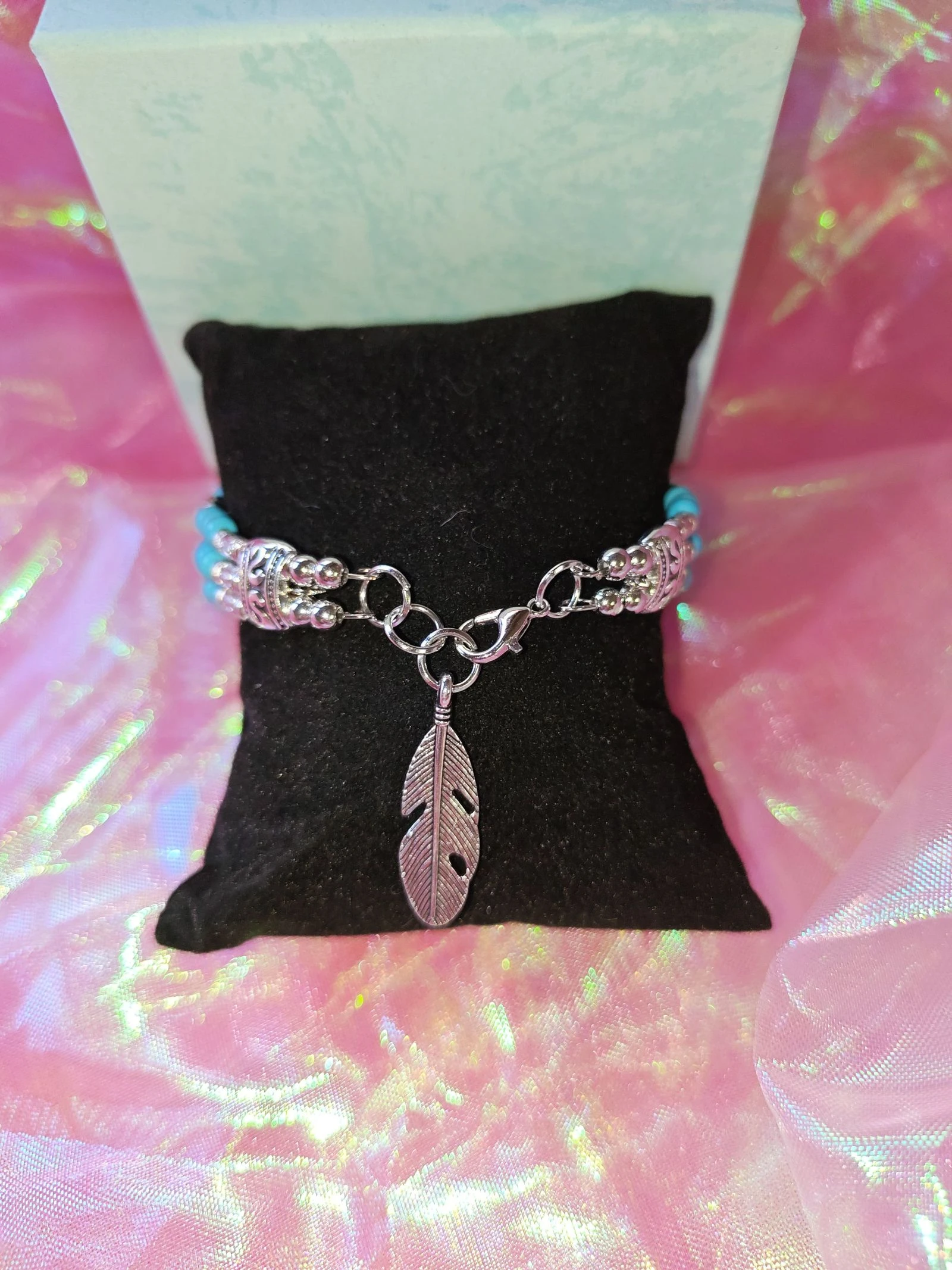 Turquoise and silver bracelet – photo 2